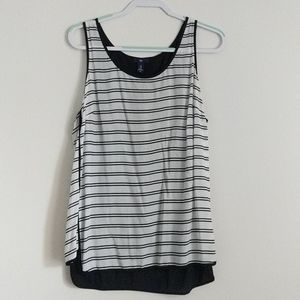 Gap Black and White stripe tank